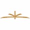 Ekena Millwork Davenport Rough Sawn Timber Gable Bracket, Western Red Cedar, 108"W x 27"H x 2"D x 4"F, 6/12 Pitch GBW108X27X0204DAV00RWR - alternate 1